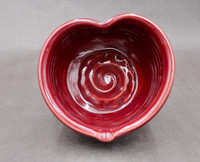 Medium Heart Bowl, Ruby Red, roughly 18-22oz. size, SK7861