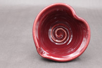 Heart Bowl, Ruby Red, roughly 10-12oz. size, SK7866