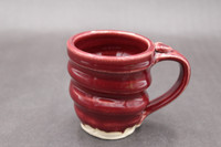 Small Ruby Red Spiral Mug, roughly 6-8oz. size, SK7884
