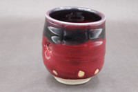 Ruby Red Cup with oil spot glaze, roughly 12oz. size, SK7880