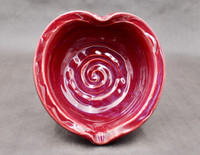 Large Heart Bowl, Ruby Red, roughly 35-40oz. size, SK7896