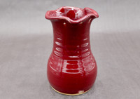 Ruby Red Vase, 4" wide 6.5" tall with 2" opening (SK7893)