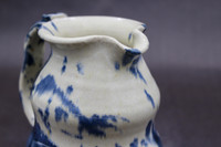 Experimental Splashy Pitcher, roughly 5" wide (including handle) by 6" tall, (SK7939)