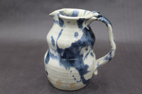 Experimental Splashy Pitcher, roughly 5" wide (including handle) by 6" tall, (SK7939)