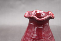 Ruby Red Vase, 4.5" wide 6" tall with 1.5" opening (SK7944)