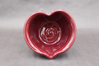 Medium Heart Bowl, Ruby Red, roughly 30oz. size, SK7900