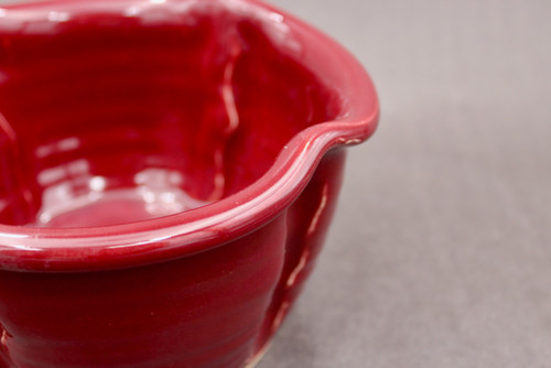 Ruby Red Serving Bowl, Roughly 7.5" Wide by 4.25" Tall, (SK8491)