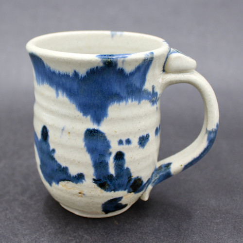 Splashy Nuka & Cobalt Mug, roughly 12-14oz size, (SK0249)