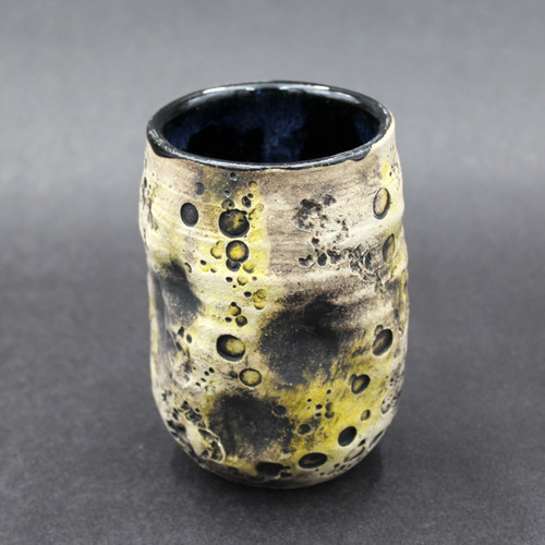 Lunar/Asteroid Cup, Yellow Colors, roughly 12-14 ounces (SK000273)