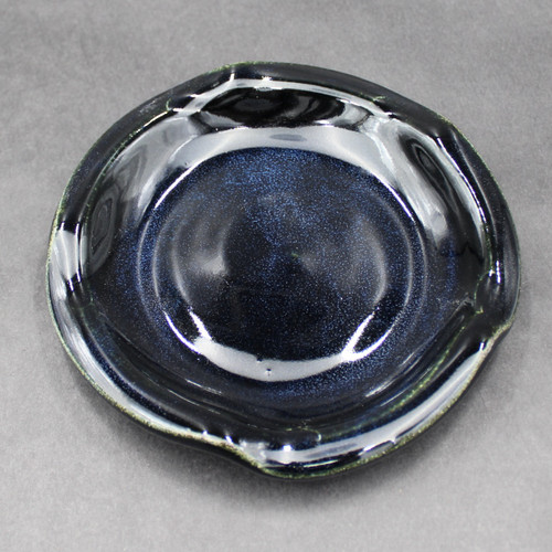 Dessert Plate, Dark Nuka Cobalt, roughly 8" diameter (SK000285)