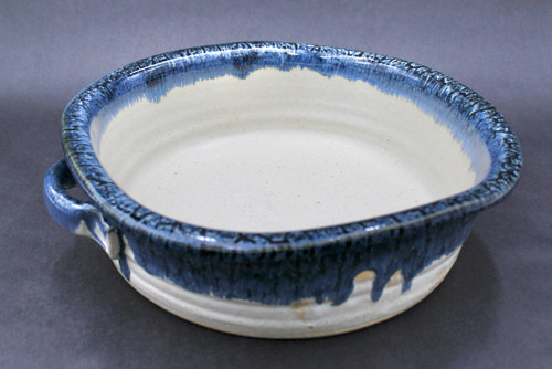 Large Square Baker, Nuka Cobalt, Roughly 3" Tall by 9.5" Wide on the Interior Dimensions, and 12" Exterior Width (SK000301)