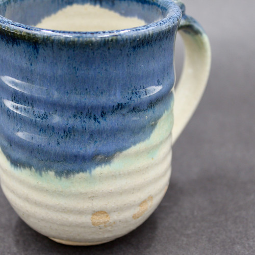 Nuka Cobalt Mug with Copper, roughly 10-12oz size, (SK0308)