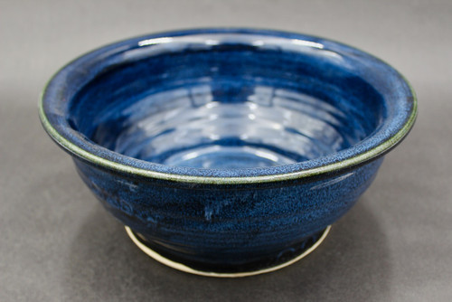 Dark Nuka Cobalt (large) Serving Bowl, Roughly 10.5" wide by 4.5" tall, SK0404