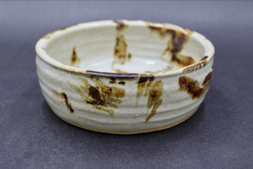 Low Bowl, Nuka Iron splashy, Roughly 7" wide by 2.5" tall (SK0409)