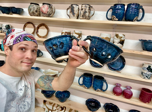 Two Random Grab Bag Pots: Matching Pair of Mugs, Cups, Bowls, Vases or Plates, Variety of Shapes and Sizes