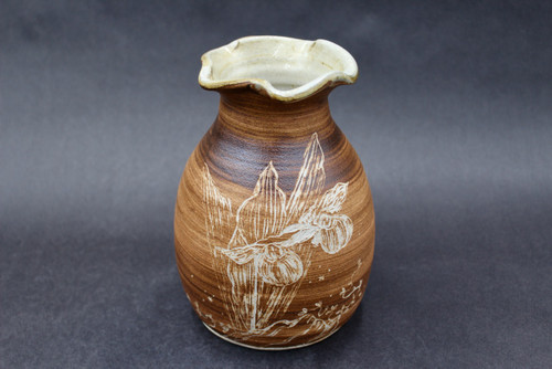 Collaborative Flower Vase, Roughly 7" tall and 5" wide (SK0619)