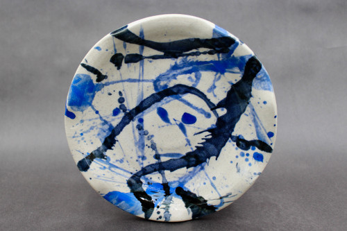 Salad Plate, Splashy Experimental Style, roughly 8" wide (SK0642)