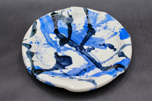 Salad Plate, Splashy Experimental Style, roughly 8" wide (SK0643)