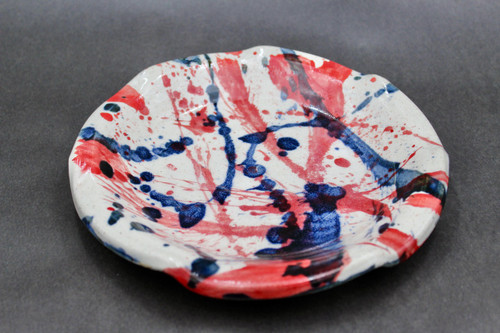 Salad Plate, Splashy Experimental Style, roughly 8" wide (SK0657)