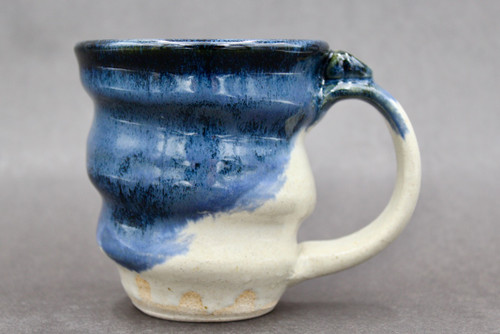 Spiral Nuka Cobalt Mug, roughly 13-14oz size, (SK0724)