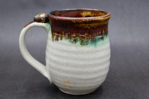 Nuka Iron Mug w/Copper Green, roughly 13-14 oz size, (SK0748)