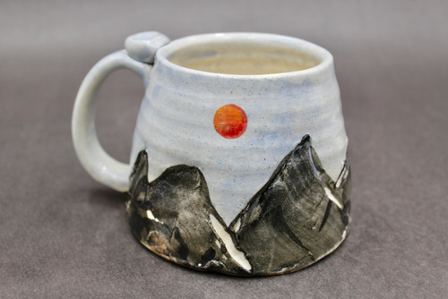 Mountain Mug with Sun, roughly 13-14 oz. size (SK0762)