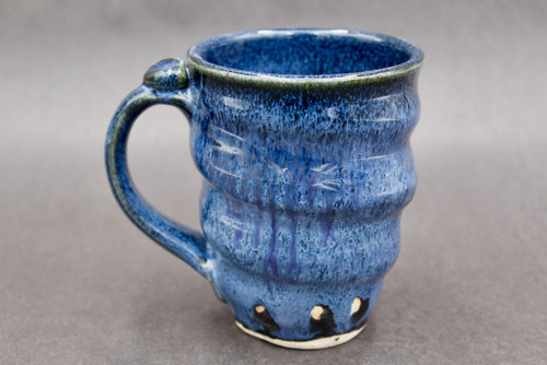 Spiral Mug, Dark Nuka Cobalt, roughly 16-17oz size, (SK0788)