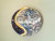 Stoneware Wall Platter Inspired by Cosmic Colors and  Moon Surfaces , Roughly 13.5" diameter by 2.5" tall 
