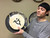 Cosmic Wall Platter SK2285, Porcelain with Cobalt, Iron, 24 Karat gold and wood ashes, roughly 14.5" diameter by 2.5" thick, approx 9 pounds.