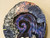 Cosmic Wall Platter SK2286, Porcelain and Cobalt, Iron, 24 Karat gold and wood ashes, roughly 15" diameter by 3" thick, approx 10 pounds.