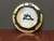 Cosmic Wall Platter (SK4840), Porcelain and Cobalt, Iron, 24 Karat gold and wood ashes, roughly 14" diameter by 2.5" thick, approx 10 pounds.