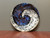 Cosmic Wall Platter (SK4840), Porcelain and Cobalt, Iron, 24 Karat gold and wood ashes, roughly 14" diameter by 2.5" thick, approx 10 pounds.