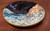 Cosmic Wall Platter (SK4845), Porcelain and Cobalt, Iron, 24 Karat gold and wood ashes, roughly 14.5" diameter by 2.5" thick, approx 10 pounds.