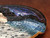 Cosmic Wall Platter (SK5083), Porcelain and Cobalt, Iron, 24 Karat gold and wood ashes, roughly 17" diameter by 3" thick, approx 10 pounds.