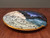 Cosmic Wall Platter (SK5083), Porcelain and Cobalt, Iron, 24 Karat gold and wood ashes, roughly 17" diameter by 3" thick, approx 10 pounds.