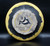 Cosmic Wall Platter (SK5083), Porcelain and Cobalt, Iron, 24 Karat gold and wood ashes, roughly 17" diameter by 3" thick, approx 10 pounds.