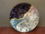 Cosmic Wall Platter (SK6099), Porcelain and Cobalt, Iron, 24 Karat gold and wood ashes, roughly 16.5" diameter by 3.5" thick, approx 10 pounds.