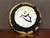 Cosmic Wall Platter (SK6102), Porcelain and Cobalt, Iron, 24 Karat gold and wood ashes, roughly 16" diameter by 2.75" thick, approx 10 pounds.