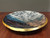 Cosmic Wall Platter (SK6102), Porcelain and Cobalt, Iron, 24 Karat gold and wood ashes, roughly 16" diameter by 2.75" thick, approx 10 pounds.