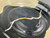 Wall Platter w/24 karat gold and 99.99% silver crack repair, White Stoneware, Roughly 14.5" wide by 2.5" deep (SK7381)