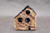 House Sculpture with detail, roughly 5" wide by 6" tall by 2" thick (SK8228)