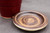 Ruby Red Planter w/Tray, Roughly 7" wide by 6" tall (SK8507)