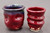 Pair of small Ruby Red Cups, roughly 4-6oz. each (SK8520)