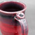 Ruby Red Mug with oil spot, roughly 10-12oz. size (SK0240)
