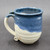 Nuka Cobalt Mug with curl on the handle, roughly 12-14oz size, (SK0248)