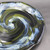 Dinner Plate, Neon Cosmic Spiral, 10.5" diameter, SK000287