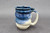 Spiral Nuka Cobalt Mug with extra cobalt, roughly 14-16oz size, (SK0387)