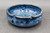 Lovely Low Bowl, Dark Nuka Cobalt with extra cobalt, Roughly 8" wide by 2.5" tall, (SK0412)