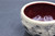 Lunar/Asteroid scoop bowl, Ruby Red Interior, roughly 10 ounces (SK00569)