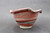 Red Brushed Bowl, Smaller Dessert Size, roughly 8oz. (SK0582)
